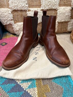 Women’s Brandy Leather Chelsea Boots - Classic Slip-On Style